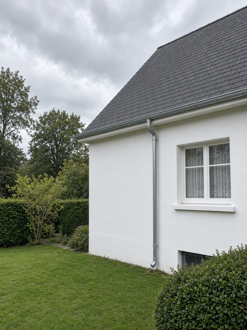 Toiture en ardoises et corniche en zinc à Woluwe-Saint-Pierre
